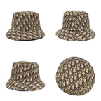 Dior Bob Hat Teddy-D Reversible Brown Check Oblique 57 Hat — view 2