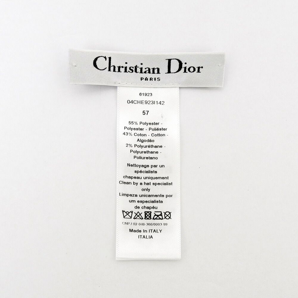 Dior Bob Hat Teddy-D Reversible Brown Check Oblique 57 Hat — view 7