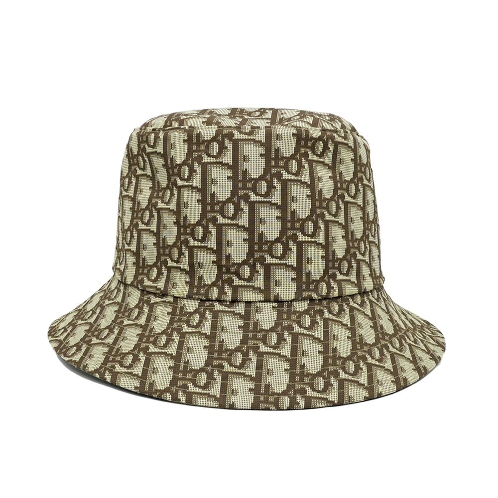 Dior Bob Hat Teddy-D Reversible Brown Check Oblique 57 Hat