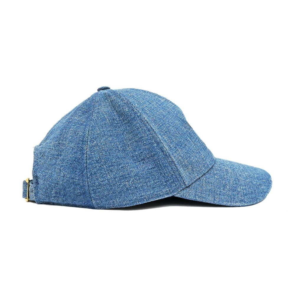 Celine Denim Cap Logo M Blue du Hat Baseball Cap — view 2