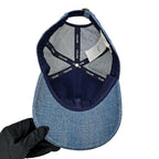 Celine Denim Cap Logo M Blue du Hat Baseball Cap — view 6