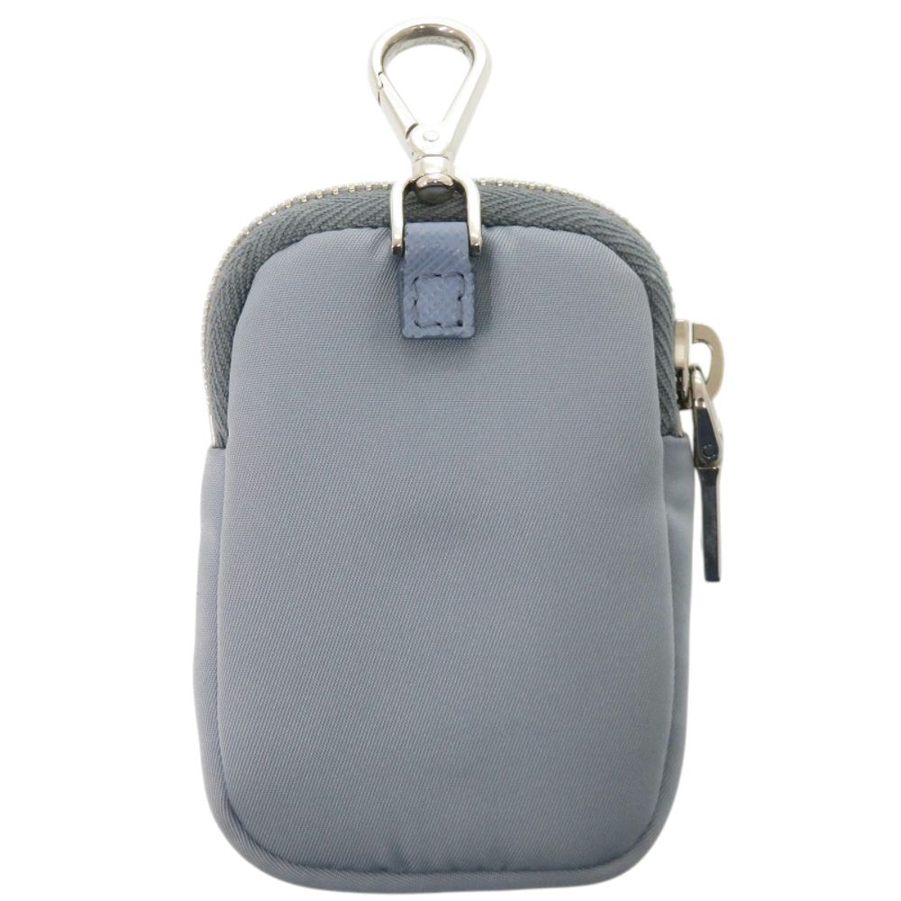Prada Logo Nylon Blue Light Pouch — view 2