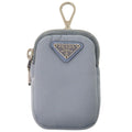 Prada Logo Nylon Blue Light Pouch