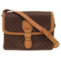 Celine Macadam Vintage 2 Brown Shoulder Bag