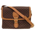 Celine Macadam Vintage 2 Brown Shoulder Bag