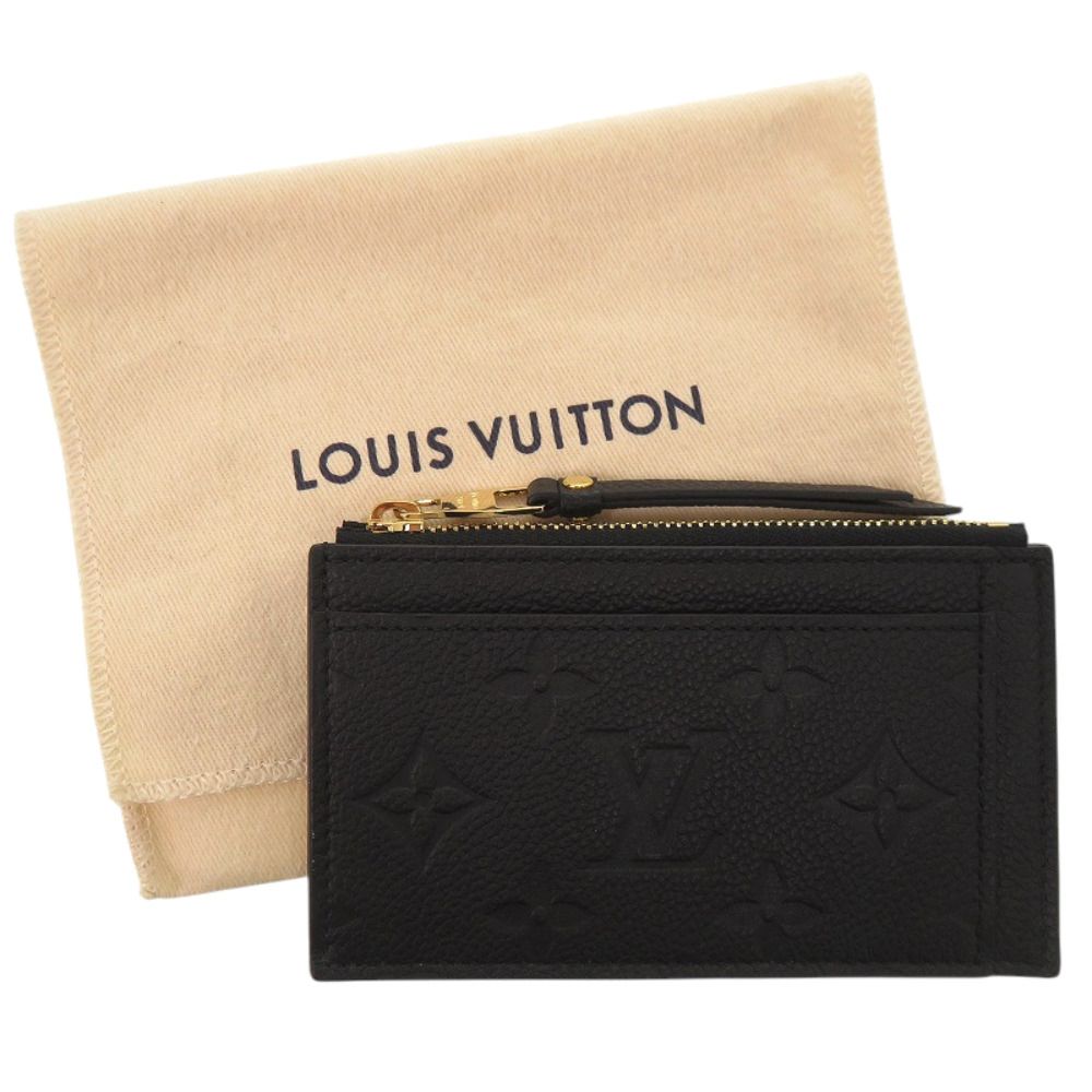 Louis Vuitton Card Case Zip Monogram Empreinte Noir Black — view 2