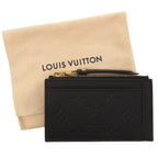 Louis Vuitton Card Case Zip Monogram Empreinte Noir Black — view 2