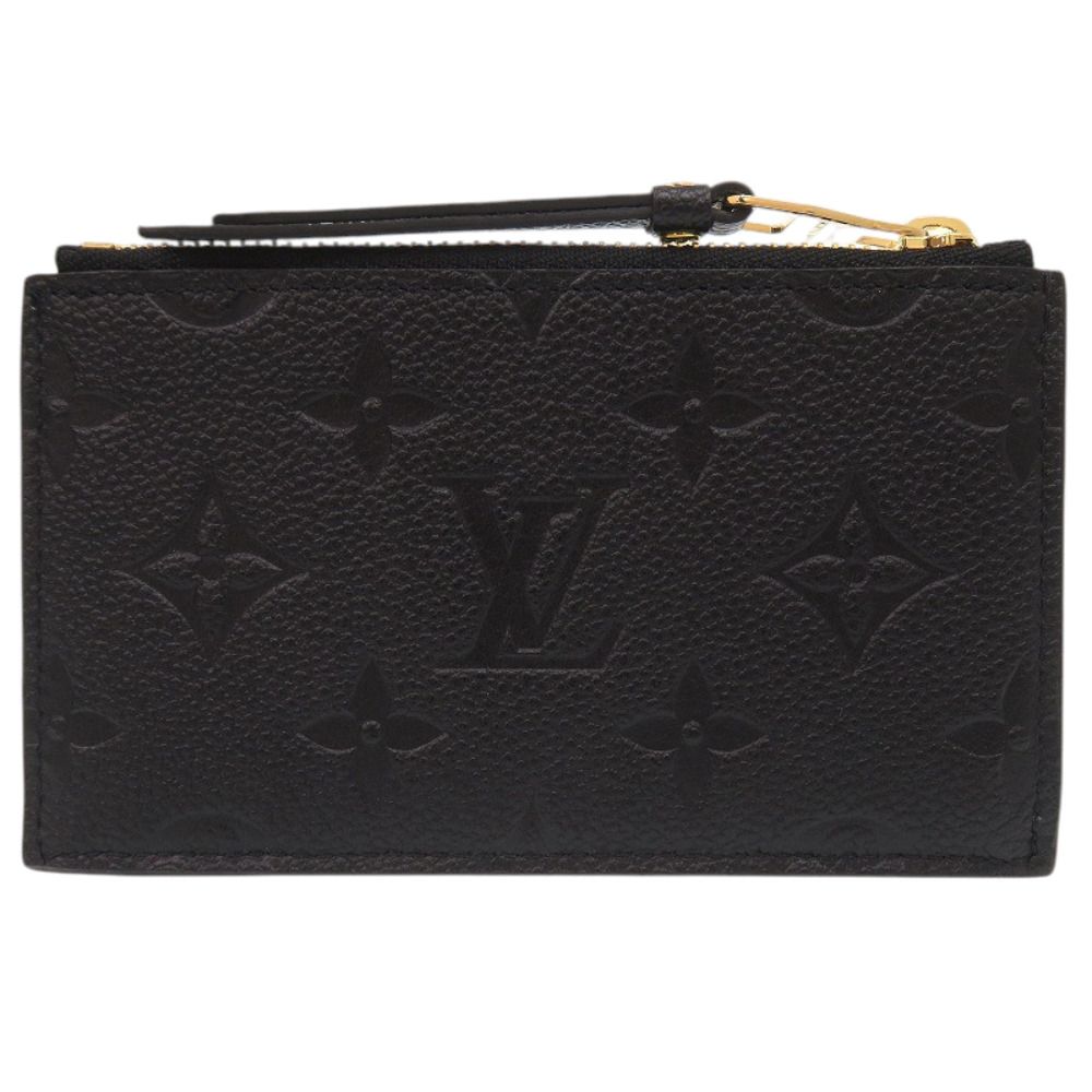 Louis Vuitton Card Case Zip Monogram Empreinte Noir Black — view 3