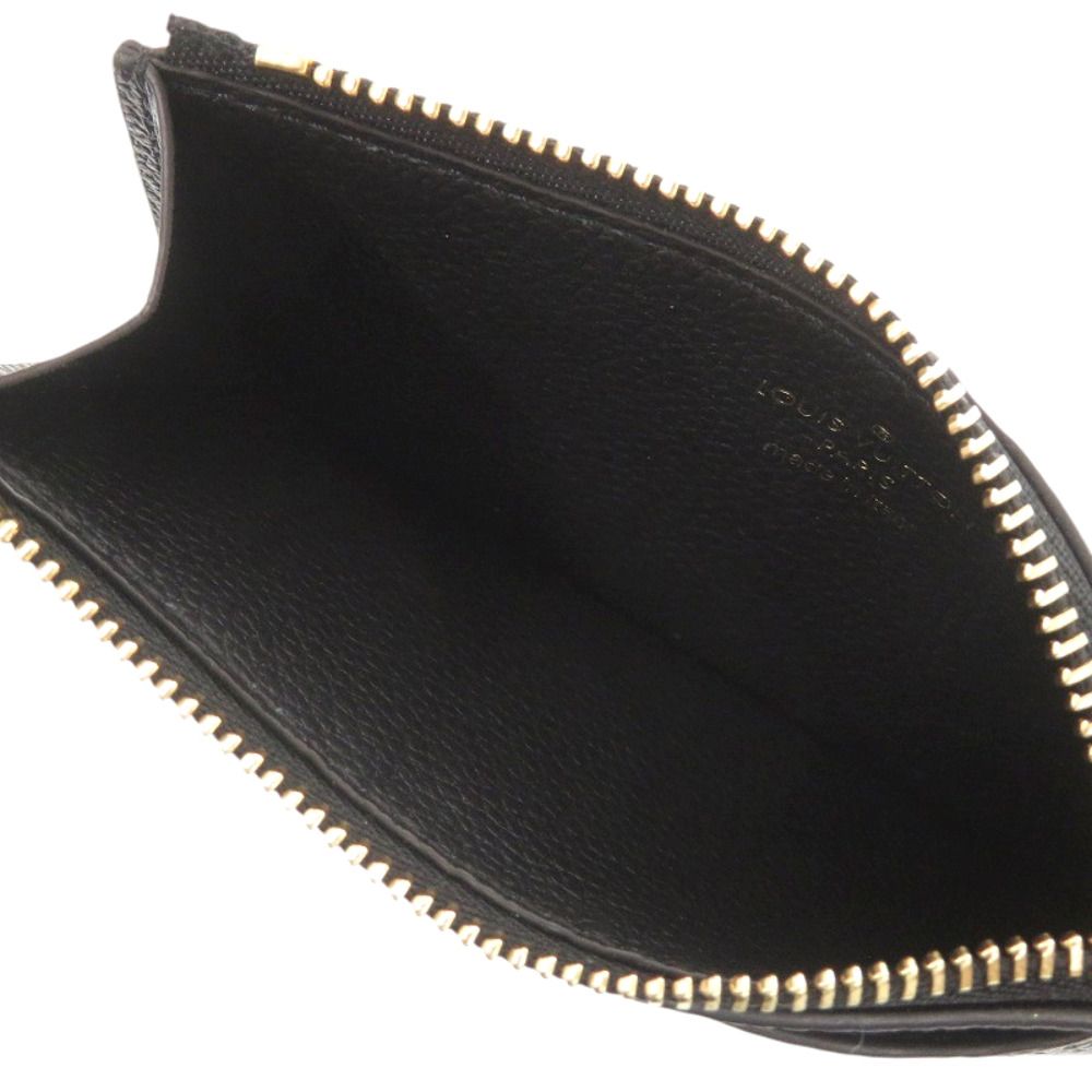 Louis Vuitton Card Case Zip Monogram Empreinte Noir Black — view 5