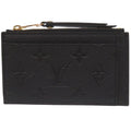 Louis Vuitton Card Case Zip Monogram Empreinte Noir Black