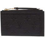 Louis Vuitton Card Case Zip Monogram Empreinte Noir Black