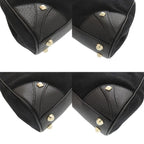 Gucci New Jackie Canvas Leather Black Gold Handbag — view 3