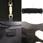 Gucci New Jackie Canvas Leather Black Gold Handbag — view 7