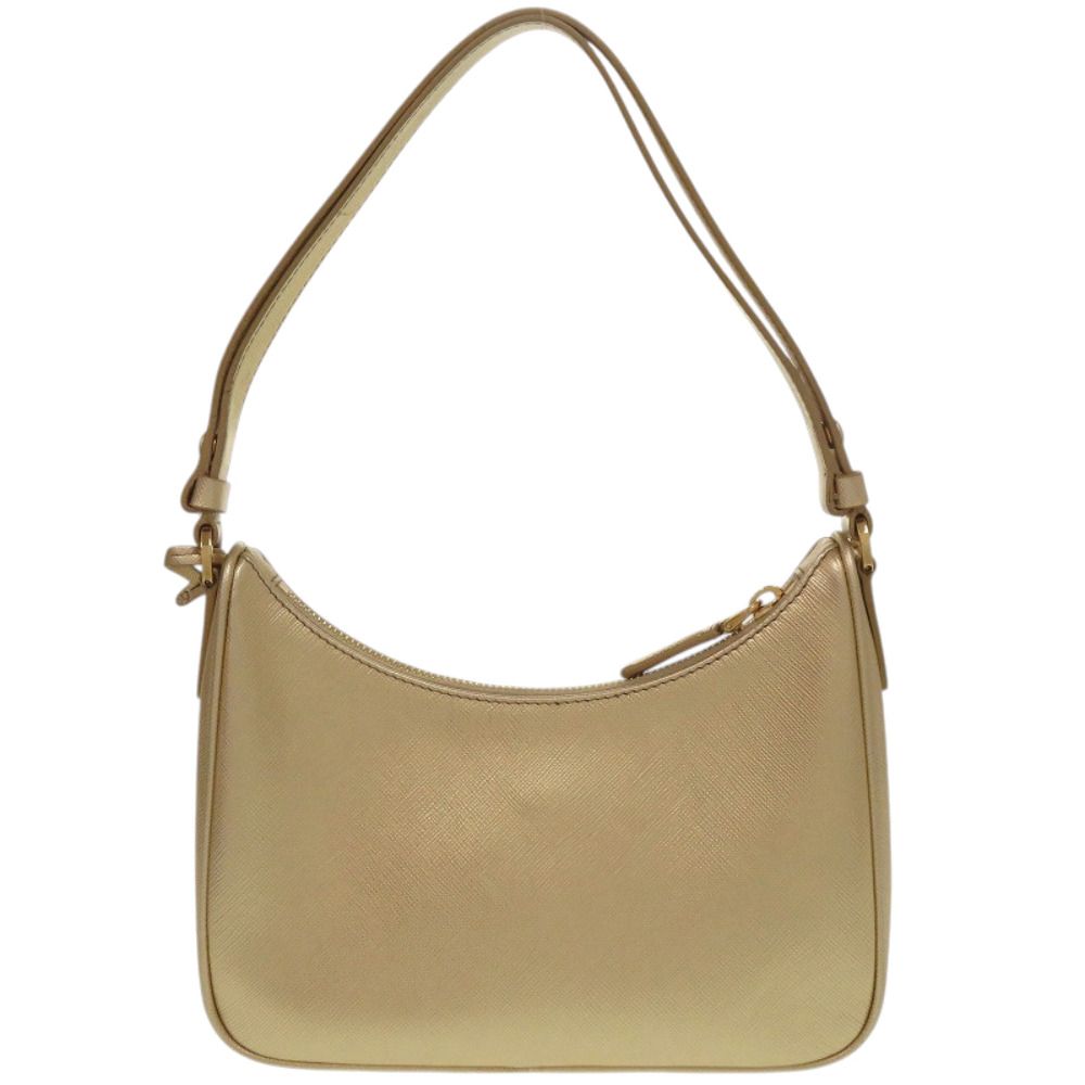 Prada Saffiano Leather Gold Shoulder Bag — view 3