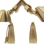 Prada Saffiano Leather Gold Shoulder Bag — view 7
