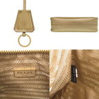 Prada Saffiano Leather Gold Shoulder Bag — view 8