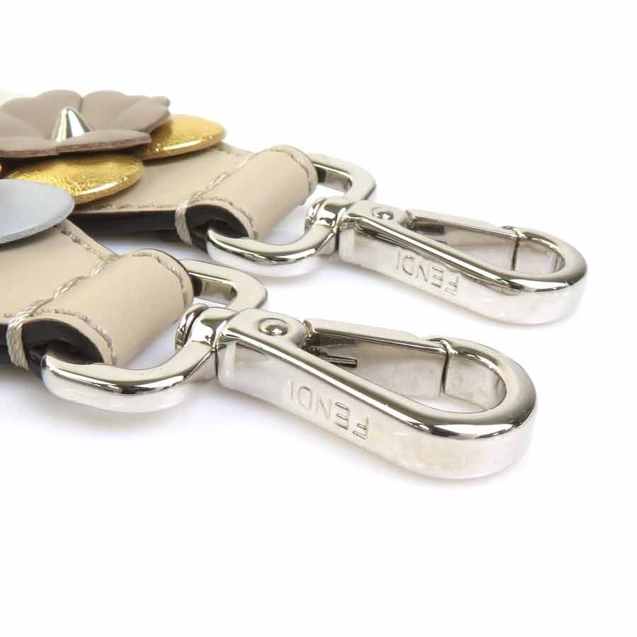 Fendi Shoulder Strap Bag Strap Beige — view 6
