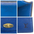 Louis Vuitton Epi Malesherbes Toledo Blue Gold Leather Handbag — view 3