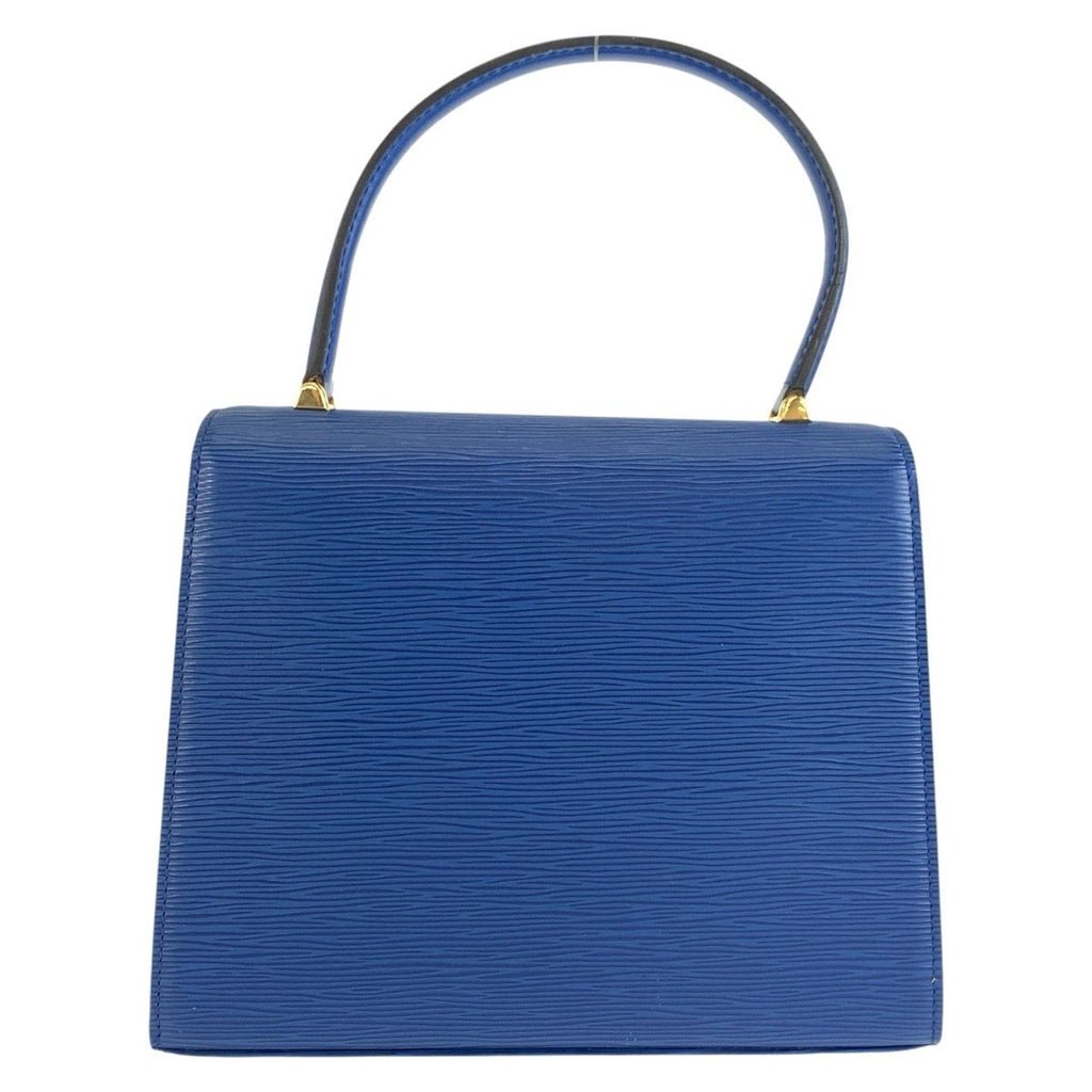 Louis Vuitton Epi Malesherbes Toledo Blue Gold Leather Handbag — view 2