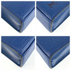Louis Vuitton Epi Malesherbes Toledo Blue Gold Leather Handbag — view 4