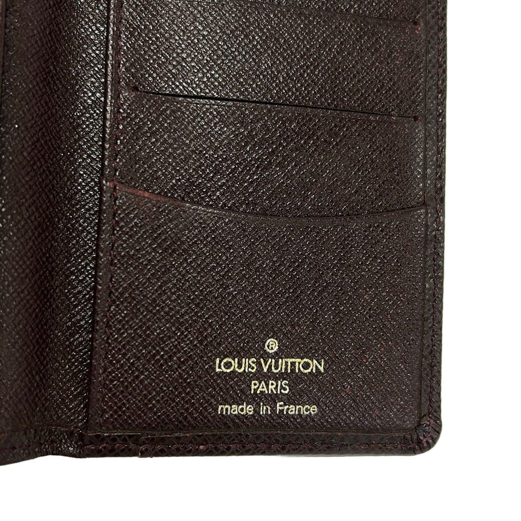 Louis Vuitton Card Case Taiga Pocket Organizer Acajou Leather — view 4