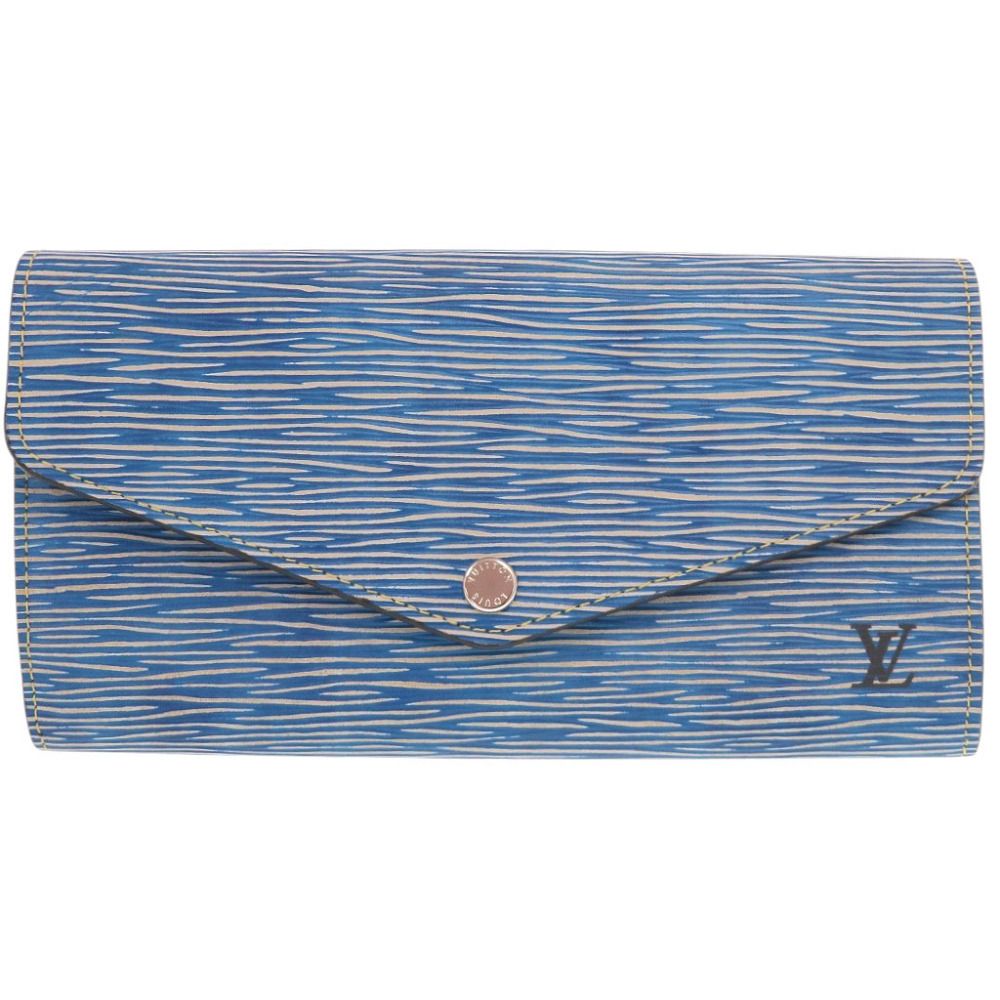 Louis Vuitton Portefeuille Sarah Epi Denim Blue Wallet