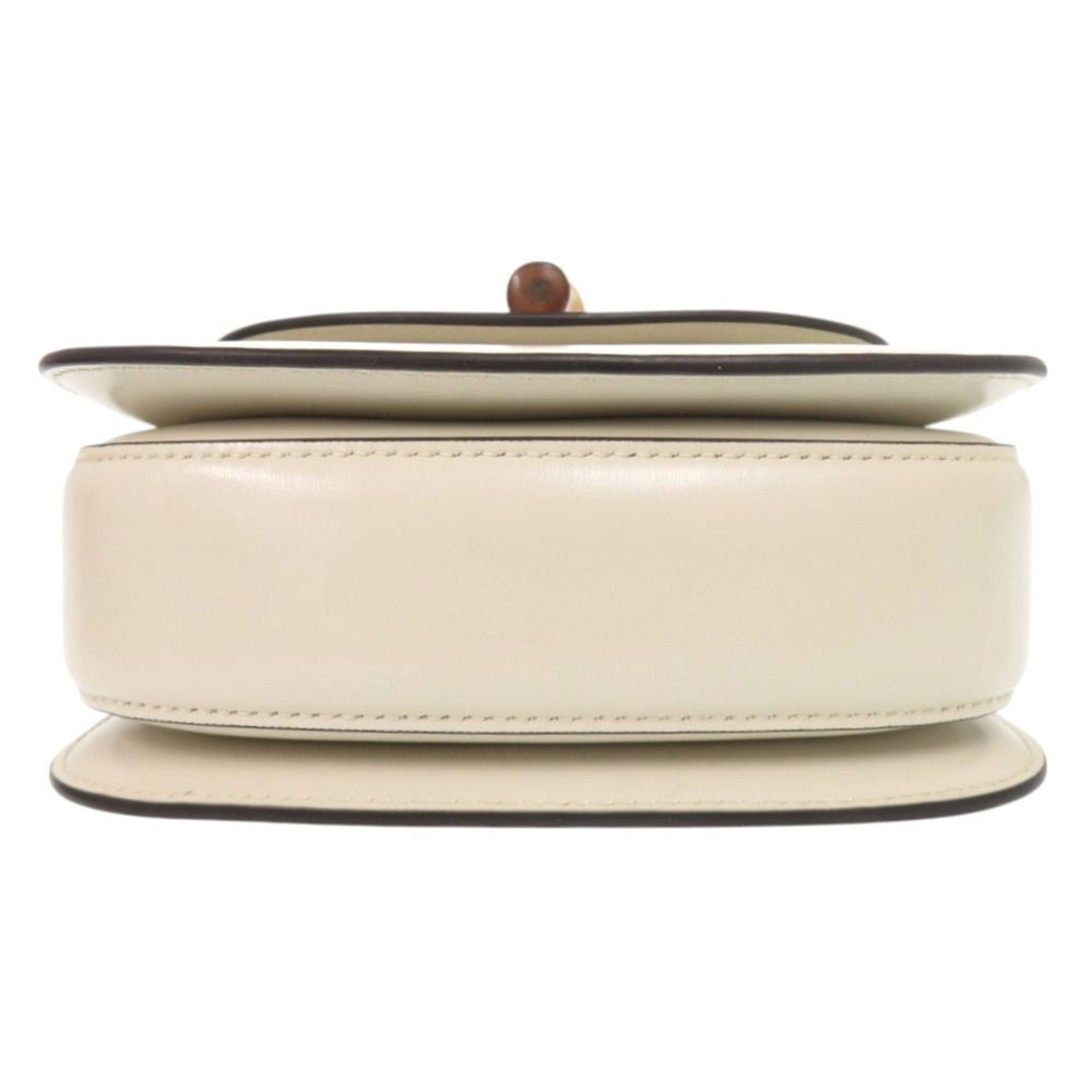 Gucci Bamboo Mini Leather Ivory 2-Way Shoulder Bag — view 3