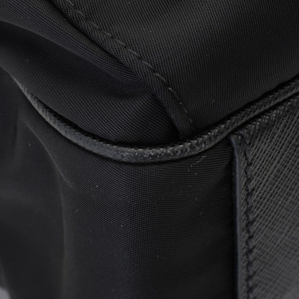 Prada Re-Nylon 2-Way Bag Black Nylon Saffiano Handbag — view 5