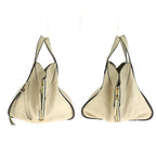 Loewe Hammock White Beige Gold Leather Handbag — view 7