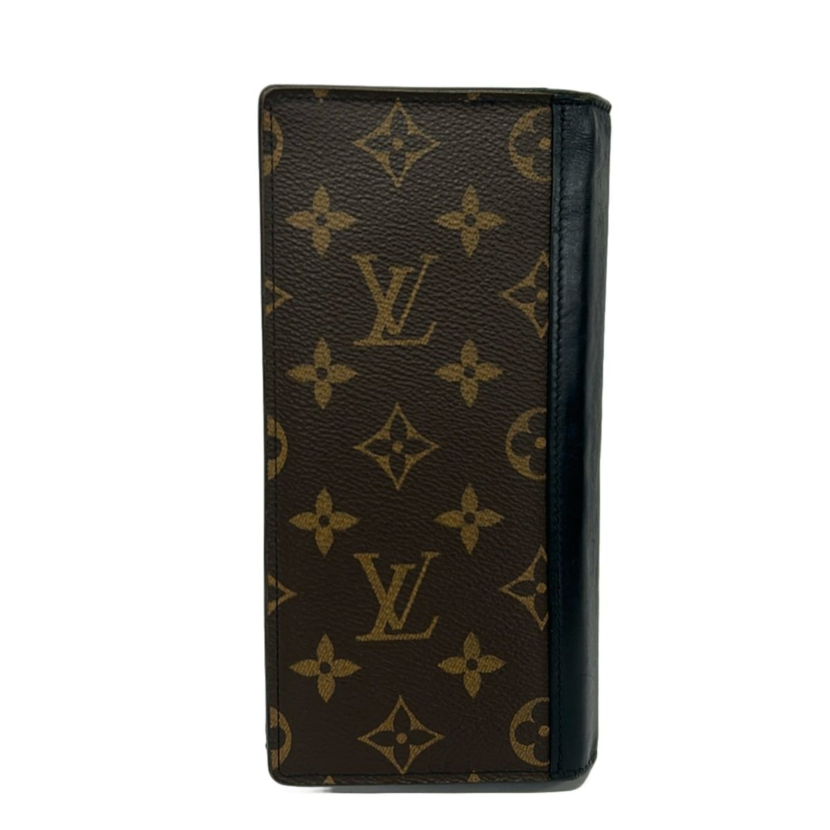 Louis Vuitton Wallet Monogram Macassar Portefeuille Brazza Leather Cowhide — view 2