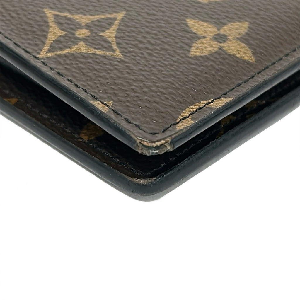 Louis Vuitton Wallet Monogram Macassar Portefeuille Brazza Leather Cowhide — view 8