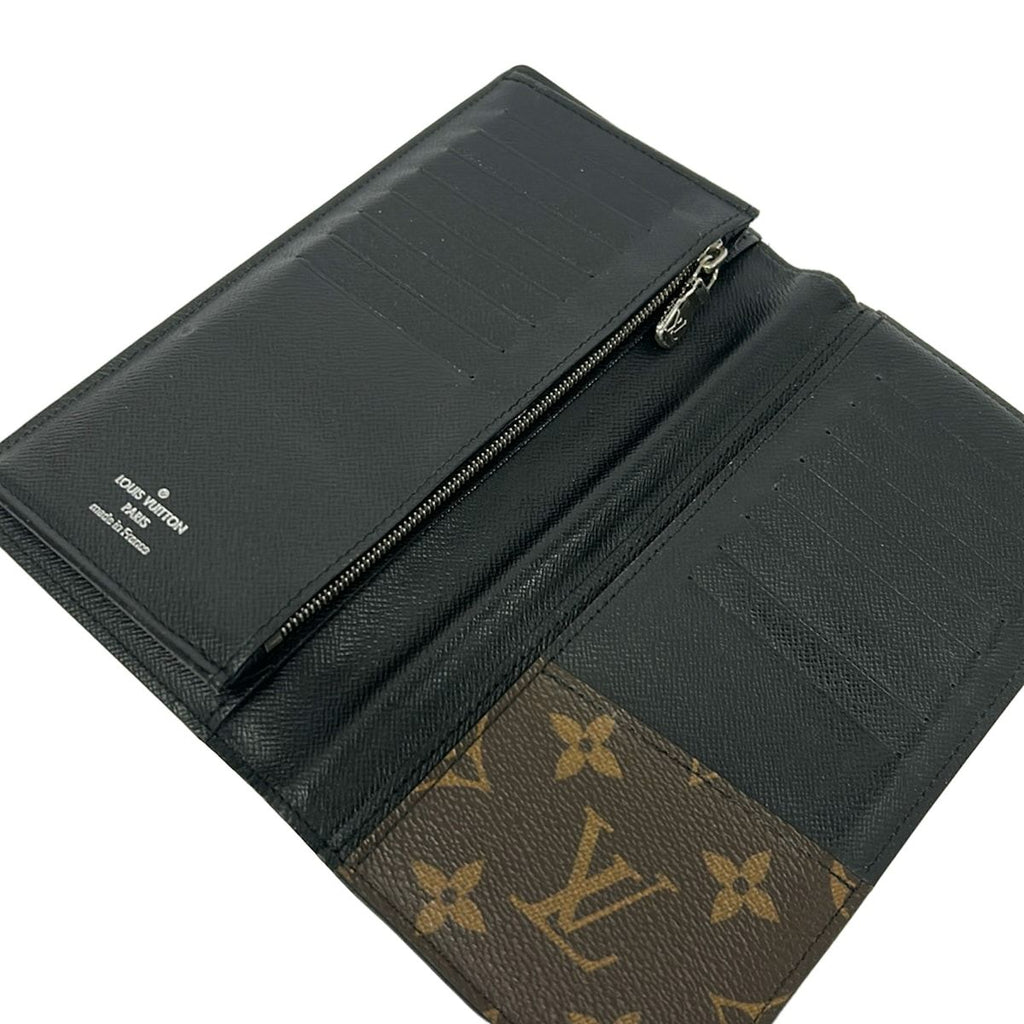 Louis Vuitton Wallet Monogram Macassar Portefeuille Brazza Leather Cowhide — view 3