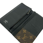 Louis Vuitton Wallet Monogram Macassar Portefeuille Brazza Leather Cowhide — view 3