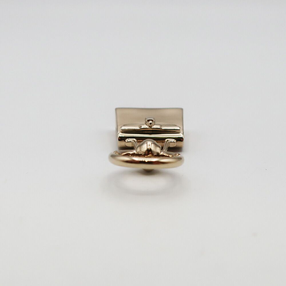 Hermes Scarf Ring Mini Kelly Gold — view 5