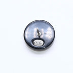 Chanel CC Logo Stud Single Earrings Stamp Black Rhinestone Plastic — view 7