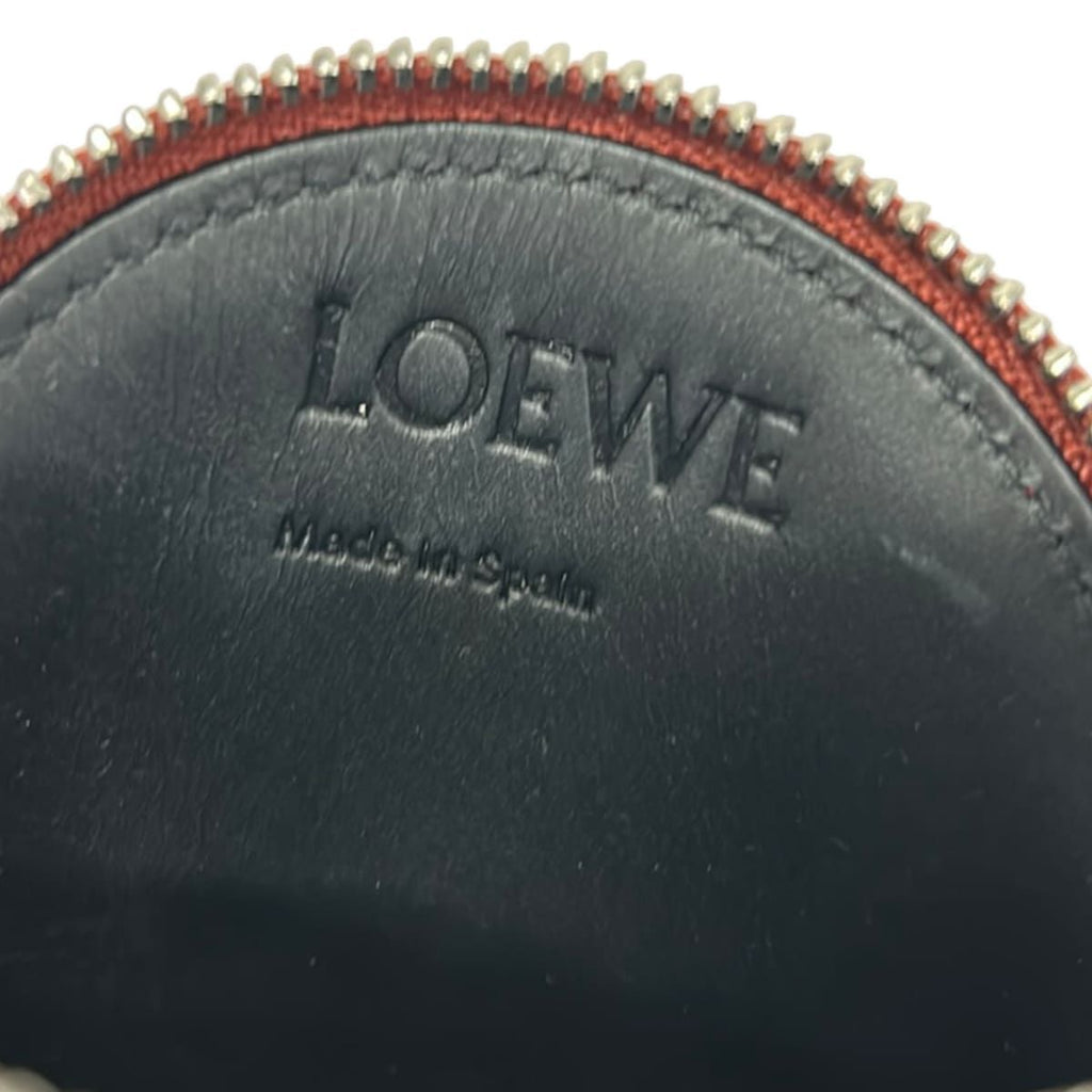 Loewe Coin Purse Bordeaux Leather — view 4