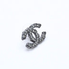 Chanel CC Logo Drop Earrings 05C Stamp Metal Stone — view 4