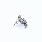 Chanel CC Logo Drop Earrings 05C Stamp Metal Stone — view 3