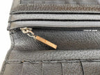 Fendi Wallet Zucca Black Canvas Leather Bifold Silver — view 7