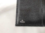 Fendi Wallet Zucca Black Canvas Leather Bifold Silver — view 4