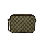 Gucci Vintage GG Logo Pattern Leather Mini Shoulder Bag Pochette Brown — view 3