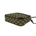 Gucci Vintage GG Logo Pattern Leather Mini Shoulder Bag Pochette Brown — view 8