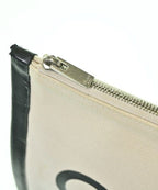 Celine Canvas Clutch White — view 6
