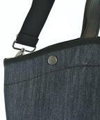 Prada Denim Tote Bag Navy — view 8