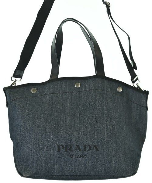 Prada Denim Tote Bag Navy