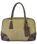 Prada Ostrich Handbag Beige