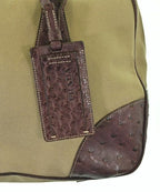 Prada Ostrich Handbag Beige — view 7