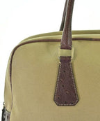 Prada Ostrich Handbag Beige — view 8