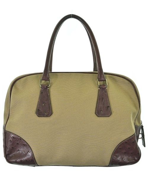Prada Ostrich Handbag Beige — view 2