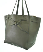 Celine Leather Tote Bag Khaki — view 5